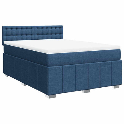 Giroletto a Molle con Materasso Blu 140x190 cm in Tessuto | homemem39