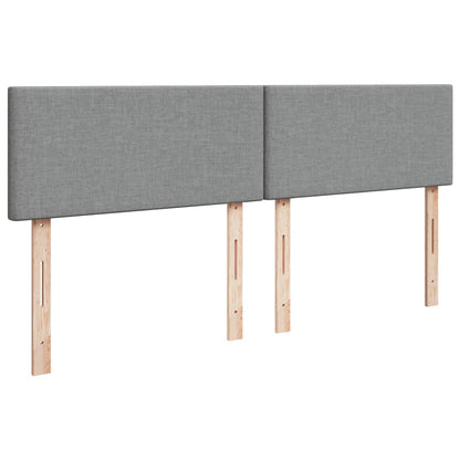 Giroletto a Molle con Materasso Grigio Chiaro180x200 cm Tessuto - homemem39