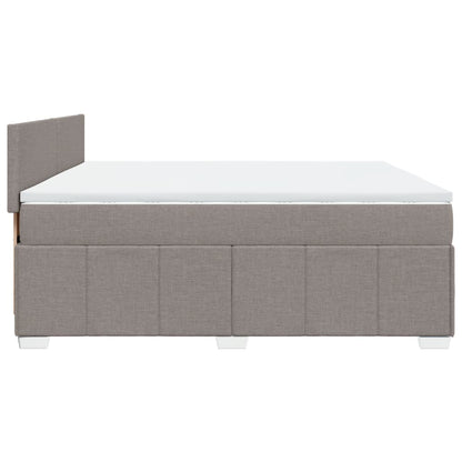 Giroletto a Molle con Materasso Tortora 180x200 cm in Tessuto | homemem39