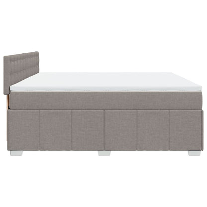 Giroletto a Molle con Materasso Tortora 180x200 cm in Tessuto | homemem39