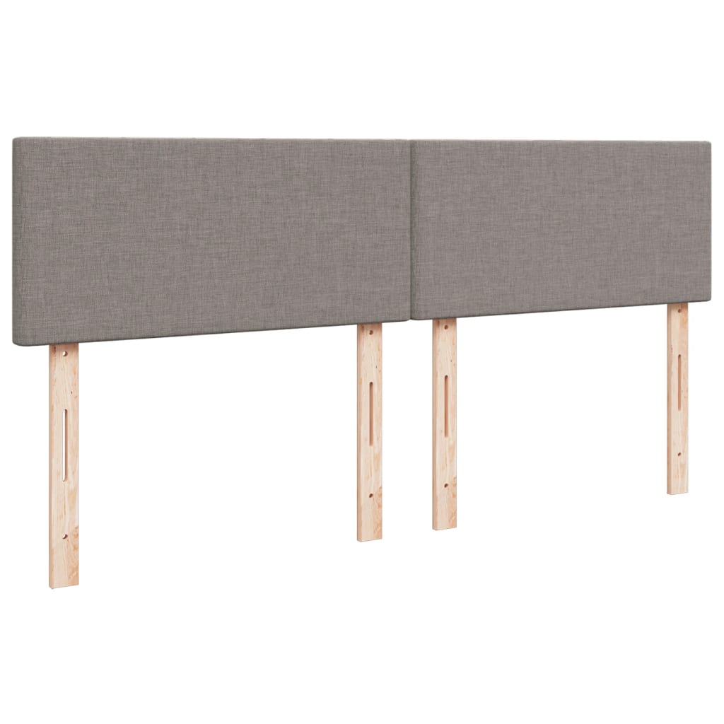 Giroletto a Molle con Materasso Tortora 200x200 cm in Tessuto | homemem39