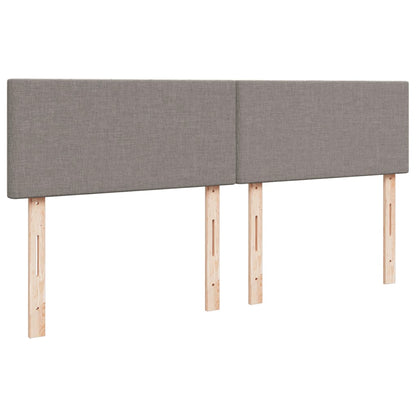 Giroletto a Molle con Materasso Tortora 200x200 cm in Tessuto | homemem39