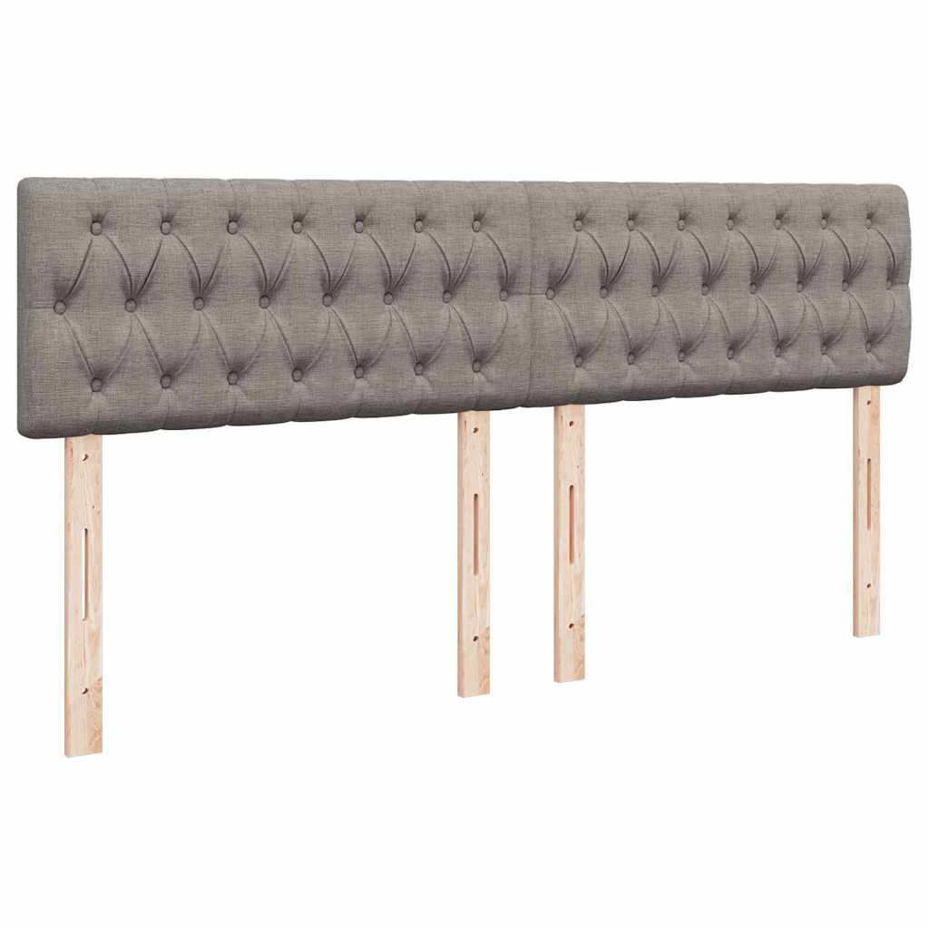 Giroletto a Molle con Materasso Tortora 200x200 cm in Tessuto | homemem39