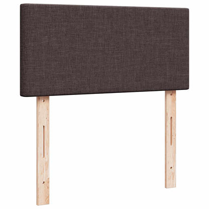Giroletto a Molle con Materasso Marrone Scuro 80x200 cm Tessuto | homemem39