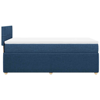 Giroletto a Molle con Materasso Blu 90x190 cm in Tessuto | homemem39