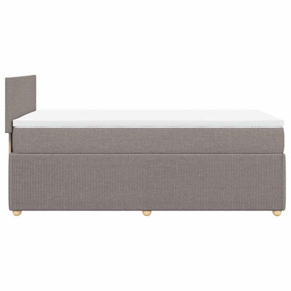 Giroletto a Molle con Materasso Tortora 100x200 cm in Tessuto | homemem39