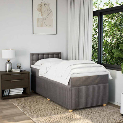 Giroletto a Molle con Materasso Tortora 100x200 cm in Tessuto | homemem39