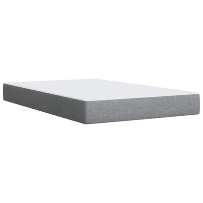 Giroletto a Molle con Materasso Grigio Chiaro 120x190cm Tessuto | homemem39