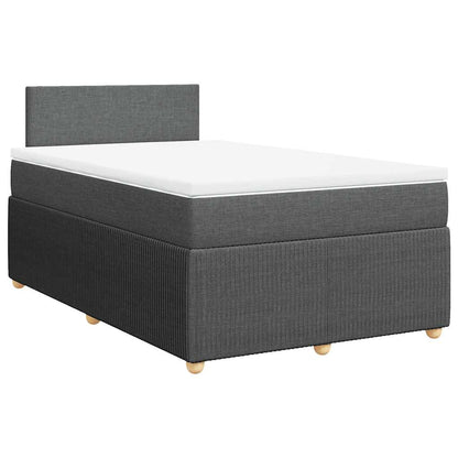 Giroletto a Molle con Materasso Grigio Scuro 120x190cm Tessuto | homemem39