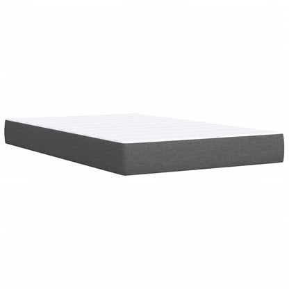 Giroletto a Molle con Materasso Grigio Scuro 120x190cm Tessuto | homemem39