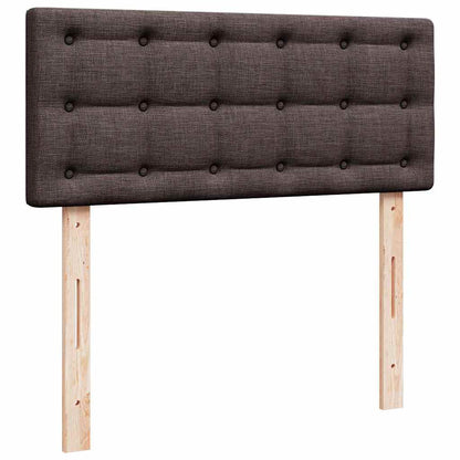 Giroletto a Molle con Materasso Marrone Scuro 120x190cm Tessuto | homemem39