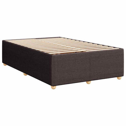 Giroletto a Molle con Materasso Marrone Scuro 120x190cm Tessuto | homemem39