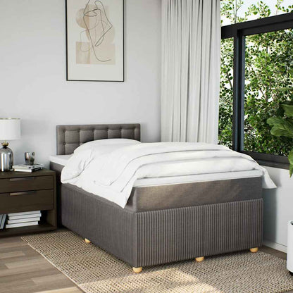 Giroletto a Molle con Materasso Tortora 120x190 cm in Tessuto | homemem39