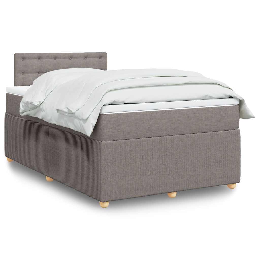 Giroletto a Molle con Materasso Tortora 120x190 cm in Tessuto | homemem39