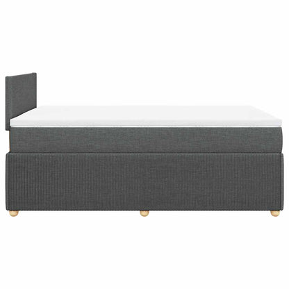 Giroletto a Molle con Materasso Grigio Scuro 120x200 cm Tessuto | homemem39