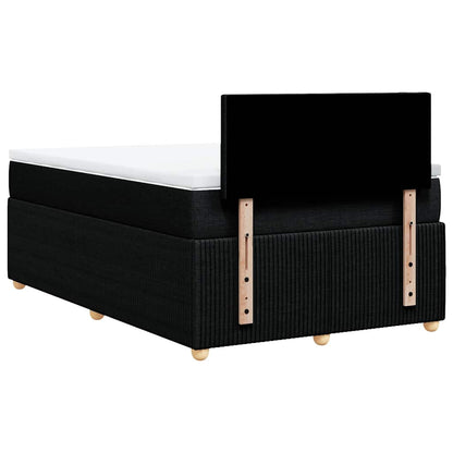 Giroletto a Molle con Materasso Nero 120x200 cm in Tessuto | homemem39