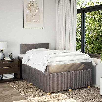 Giroletto a Molle con Materasso Tortora 120x200 cm in Tessuto | homemem39