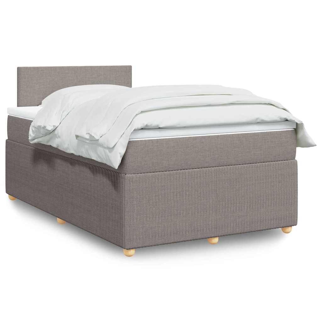 Giroletto a Molle con Materasso Tortora 120x200 cm in Tessuto | homemem39