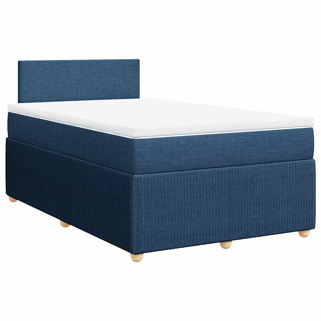Giroletto a Molle con Materasso Blu 120x200 cm in Tessuto | homemem39