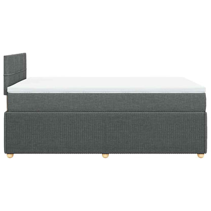 Giroletto a Molle con Materasso Grigio Scuro 120x200 cm Tessuto | homemem39
