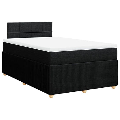 Giroletto a Molle con Materasso Nero 120x200 cm in Tessuto | homemem39