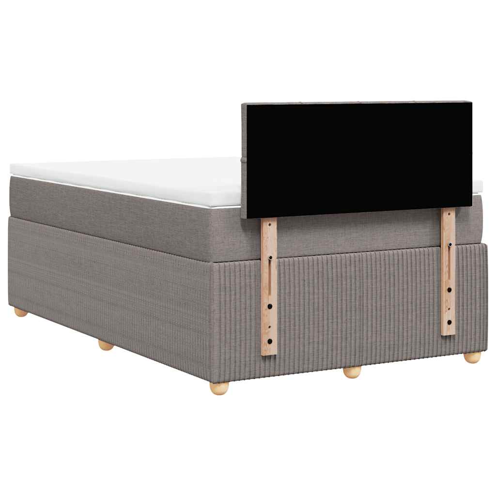 Giroletto a Molle con Materasso Tortora 120x200 cm in Tessuto | homemem39