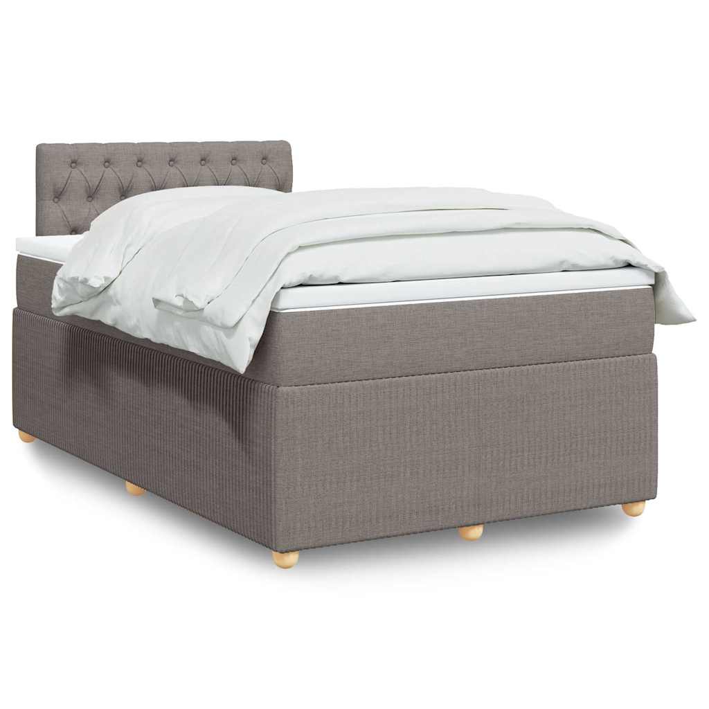 Giroletto a Molle con Materasso Tortora 120x200 cm in Tessuto | homemem39