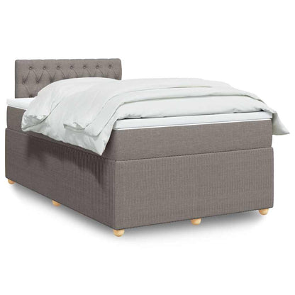 Giroletto a Molle con Materasso Tortora 120x200 cm in Tessuto | homemem39