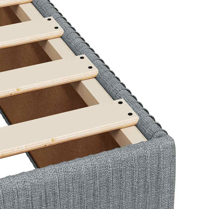 Giroletto a Molle con Materasso Grigio Chiaro 120x200cm Tessuto | homemem39
