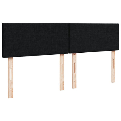 Giroletto a Molle con Materasso Nero 140x190 cm in Tessuto | homemem39