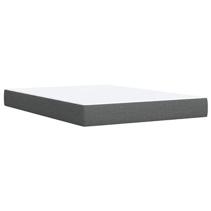 Giroletto a Molle con Materasso Grigio Scuro 140x190 cm Tessuto | homemem39