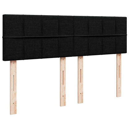 Giroletto a Molle con Materasso Nero 140x190 cm in Tessuto | homemem39