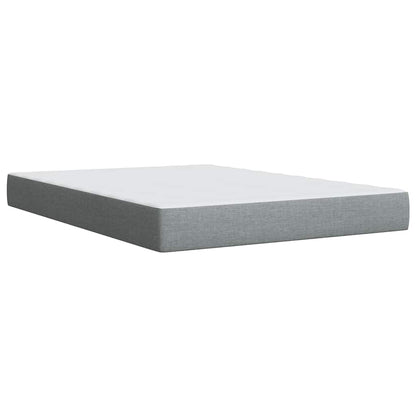Giroletto a Molle con Materasso Grigio Chiaro 140x190cm Tessuto | homemem39