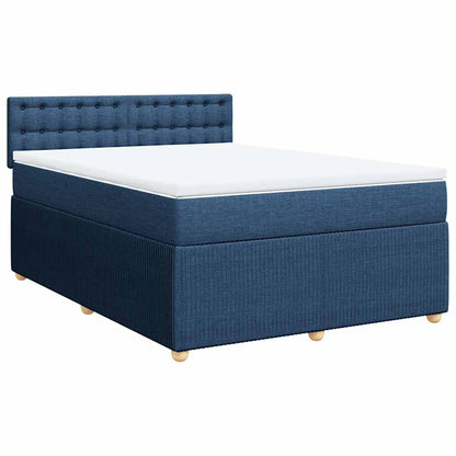 Giroletto a Molle con Materasso Blu 140x190 cm in Tessuto | homemem39