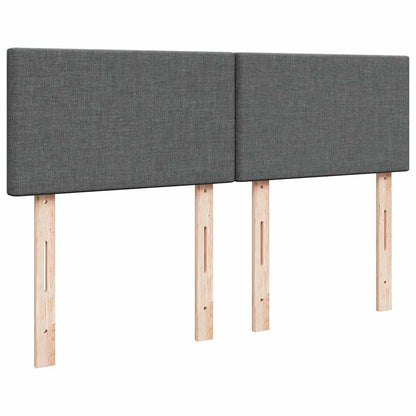 Giroletto a Molle con Materasso Grigio Scuro 140x200cm Tessuto | homemem39