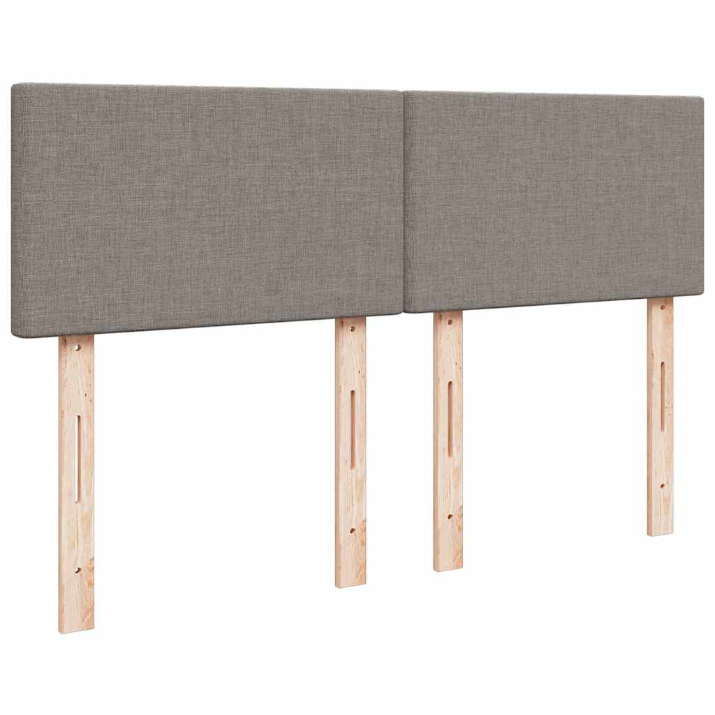 Giroletto a Molle con Materasso Tortora 140x200 cm in Tessuto | homemem39