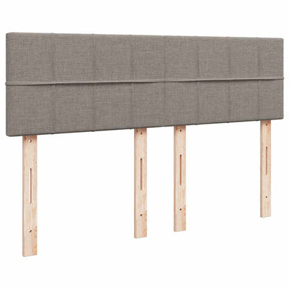 Giroletto a Molle con Materasso Tortora 140x200 cm in Tessuto | homemem39
