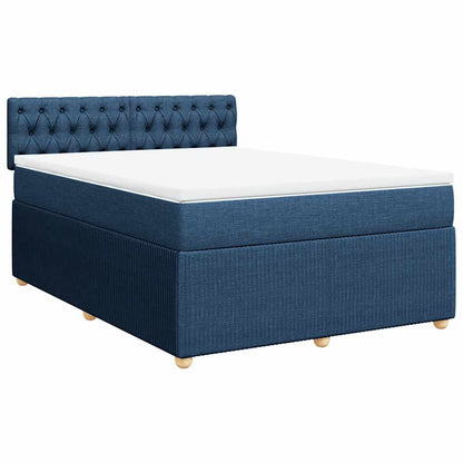 Giroletto a Molle con Materasso Blu 140x200 cm in Tessuto | homemem39