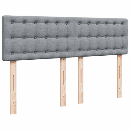 Giroletto a Molle con Materasso Grigio Chiaro 140x200cm Tessuto | homemem39