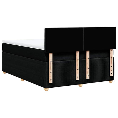 Giroletto a Molle con Materasso Nero 140x200 cm in Tessuto | homemem39