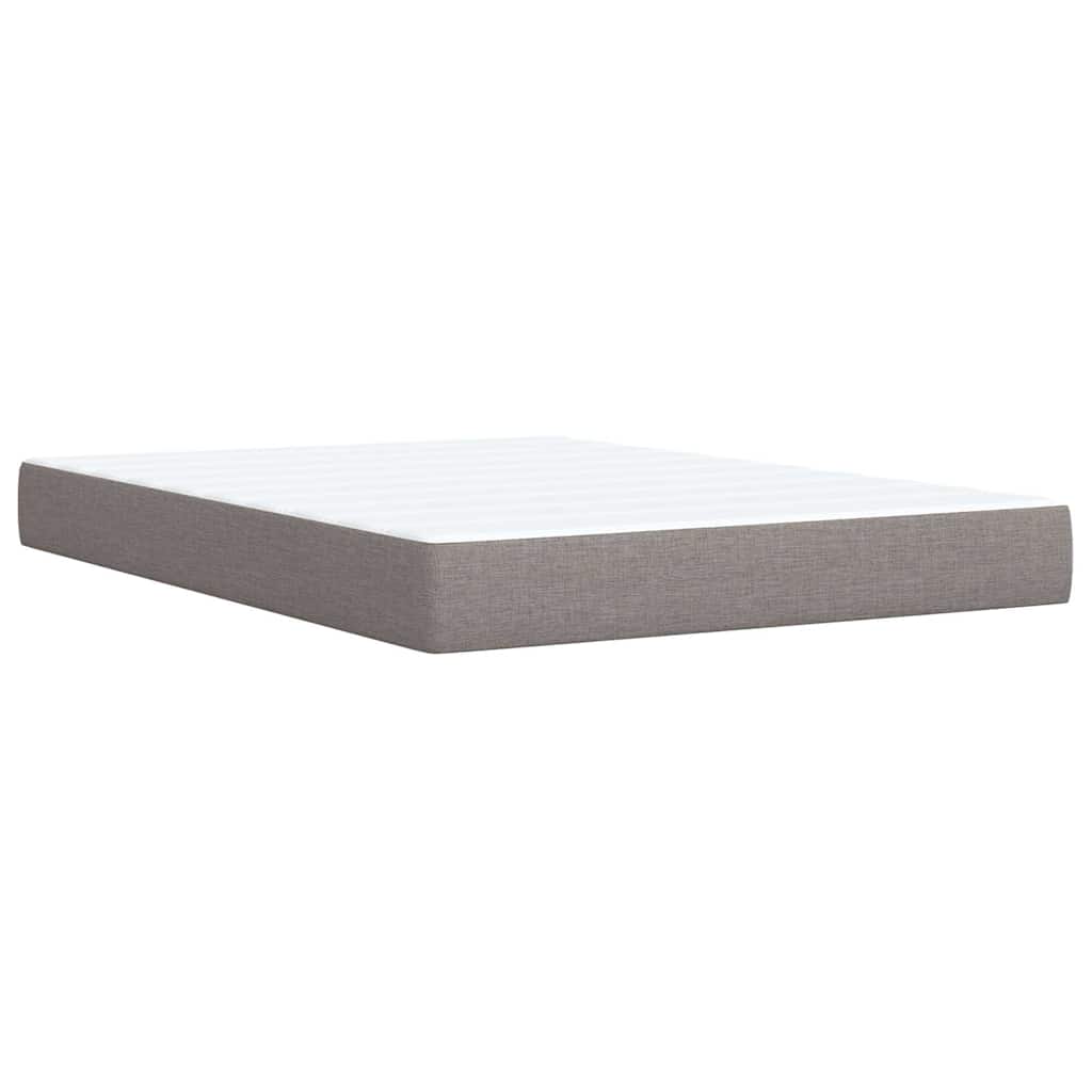 Giroletto a Molle con Materasso Tortora 140x200 cm in Tessuto | homemem39