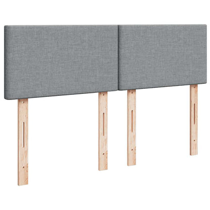 Giroletto a Molle con Materasso Grigio Chiaro 160x200cm Tessuto | homemem39