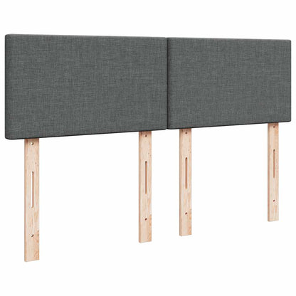 Giroletto a Molle con Materasso Grigio Scuro 160x200 cm Tessuto | homemem39