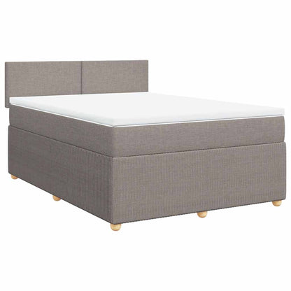 Giroletto a Molle con Materasso Tortora 160x200 cm in Tessuto | homemem39