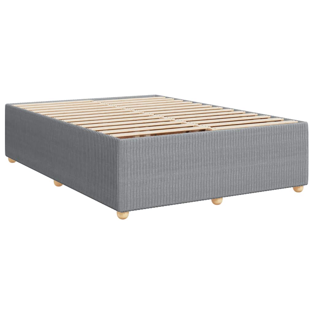 Giroletto a Molle con Materasso Grigio Chiaro 160x200cm Tessuto | homemem39
