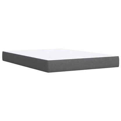 Giroletto a Molle con Materasso Grigio Scuro 160x200 cm Tessuto | homemem39