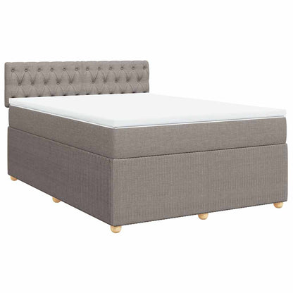 Giroletto a Molle con Materasso Tortora 160x200 cm in Tessuto | homemem39