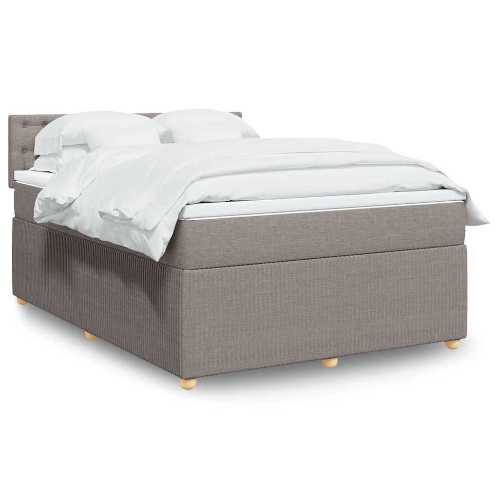 Giroletto a Molle con Materasso Tortora 160x200 cm in Tessuto | homemem39