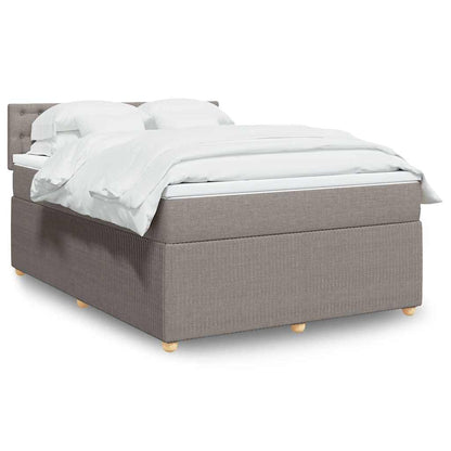 Giroletto a Molle con Materasso Tortora 160x200 cm in Tessuto | homemem39
