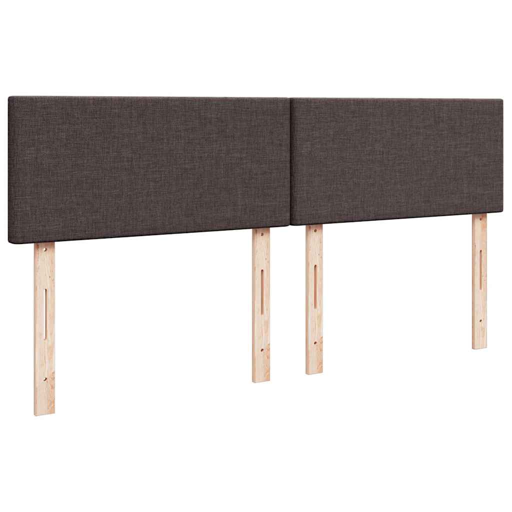 Giroletto a Molle con Materasso Marrone Scuro 180x200cm Tessuto | homemem39